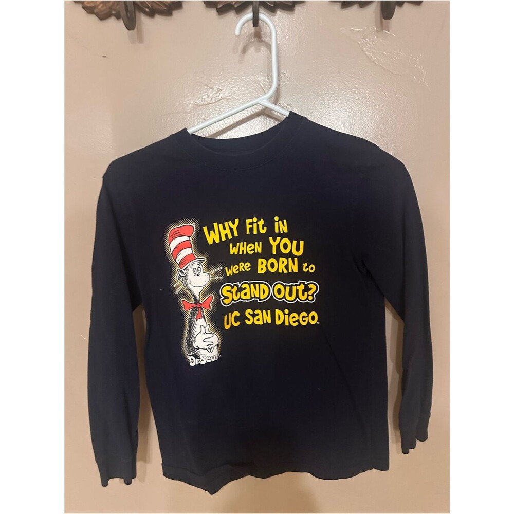 UC San Diego Dr. Seuss Kids Navy Blue  Long-Sleeve Tee